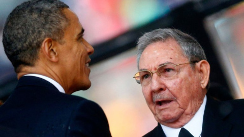 Raúl Castro y Obama.- REUTERS.