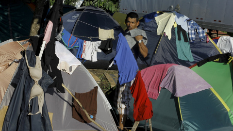 Debido a la barrera nicaragüense, unos 4.600 refugiados esperan en Costa Rica.- REUTERS.