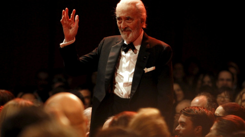 Christopher Lee fue un actor británico. Falleció el 7 de junio de 2015 a los 93 años. REUTERS/Fabrizio Bensch