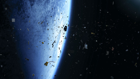 La basura espacial supone un riesgo para los satélites operacionales. / ESA/Spacejunk3D-LLC