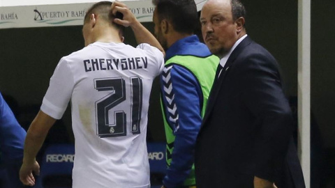 El Real Madrid ha sido sancionado por la alineación indebida de Denis Cheryshev en el primer partido de la eliminatoria de los dieciseisavos de final contra el Cádiz, disputado el pasado 2 de diciembre. E.P.