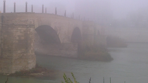 El cambio climático provoca una sequía en pleno invierno en el Ebro./E.Bayona