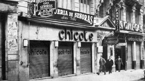 Bar Chicote en Gran Vía 1933.