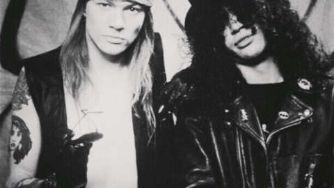 Axl Rose y Slash en los mejores años de Guns N' Roses.