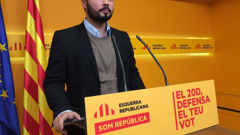 El diputado electo de ERC en el Congreso Gabriel Rufián. E.P.