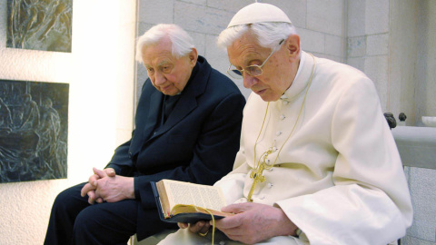 Georg Ratzinger y su hermano, el Papa emérito Benedicto XVI