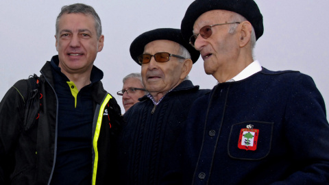 José Moreno (derecha), junto al lehendakari Urkullu, en 2015. / SABINO ARANA FUNDAZIOA