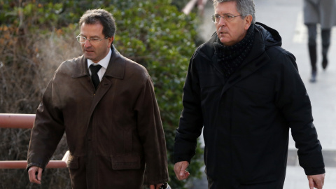 El exjefe de la Policía Municipal, Emilio Monteagudo, a su llegada a la Audiencia Provincial de Madrid para la segunda jornada del juicio por la tragedia del Madrid Arena. EFE/Mariscal