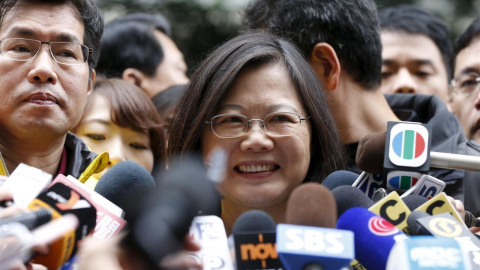 La candidata del independentista Partido Demócrata Progresista (PDP), Tsai Ing-wen./ REUTERS