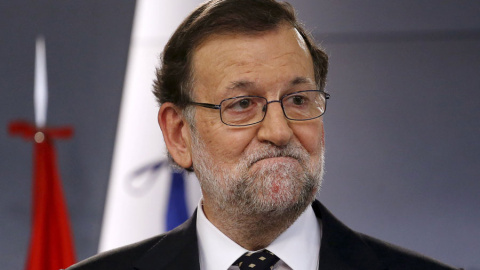 Rajoy, durante su comparecencia. REUTERS/Juan Medina