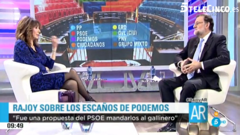 Rajoy, durante la entrevista