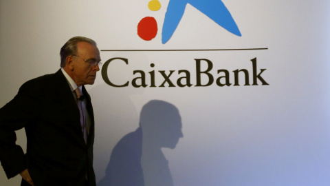 El presidente de la Caixabank, Isidre Fainé, en la presentacion de los resultados anuales. REUTERS