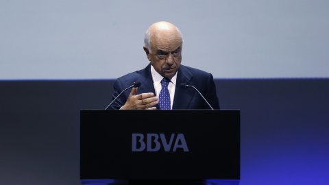 El presidente del BBVA. Francisco Gonzalez, en la presentación de los resultados anuales de la entidad. REUTERS/Juan Medina