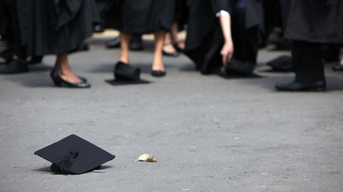 Imagen que refleja una graduación universitaria. EUROPA PRESS