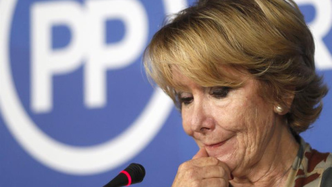 Esperanza Aguirre, en rueda de prensa. EFE/Fernando Alvarado