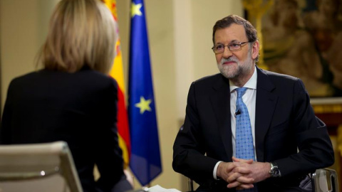 Mariano Rajoy durante su entrevista con Susana Griso en La Moncloa. /EFE