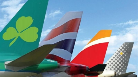 Las aerolíneas que integran IAG: Air Lingus, BA, Iberia y Vueling. E.P.