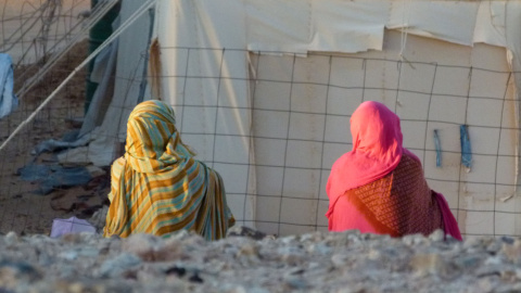 Mujeres saharauis en el campamento Bojador. J. BERIGISTAIN