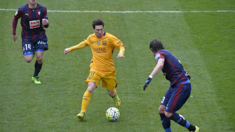 Messi, durante el partido del Barça contra el Eibar. REUTERS/Vincent West