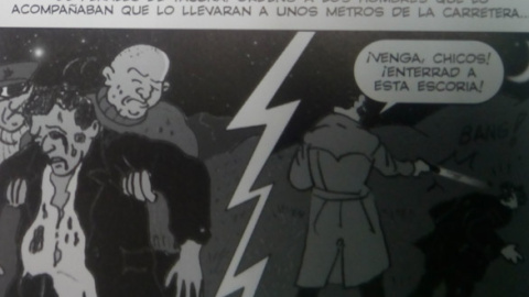 Fragmento del cómic 'Andreu Nin, siguiendo tus pasos', de Lluís Juste