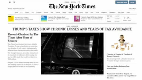 Trump llevaría años evadiendo impuestos, según "New York Times"