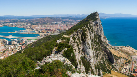 Vista panorámica de Gibraltar