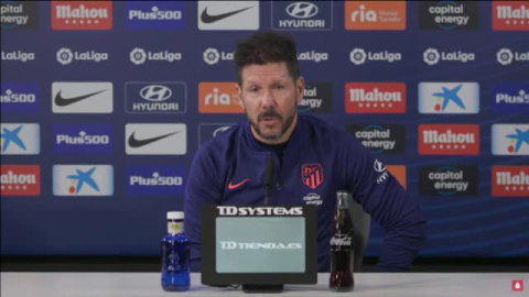 Simeone pasa de las críticas: "No opino de lo que opinan los demás"