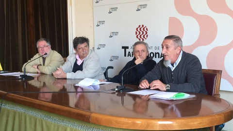 Carlos Slepoy durante la presentación de la moción ayer, jueves, en rueda de prensa.- CUP TARRAGONA