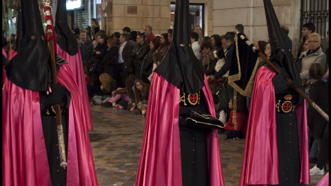 Miembros de la Agrupación Santísimo y Real Cristo de la Misericordia