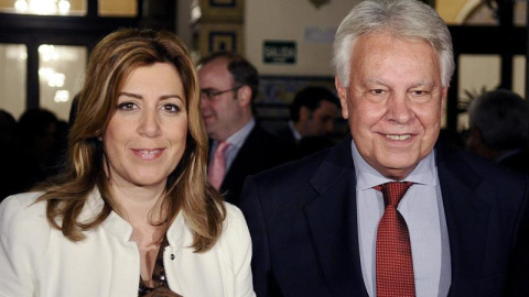 Susana Díaz y Felipe González.