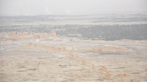 Una vista general de la antigua ciudad de Palmira, tras ser recuperada por el Ejército sirio. REUTERS/SANA