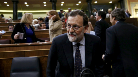 El presidente del Gobierno en funciones, Mariano Rajoy, en el Congreso.- REUTERS/Juan Medina