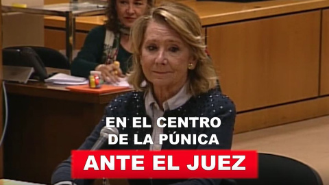 En el centro de la Púnica: Esperanza Aguirre, ante el juez