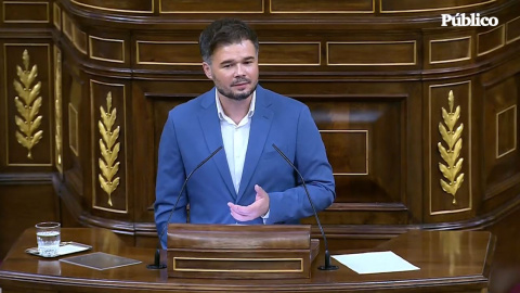 La advertencia de Rufián sobre el aumento del gasto en Defensa: "Más soldados, menos enfermeros; más tanques, menos hospitales"