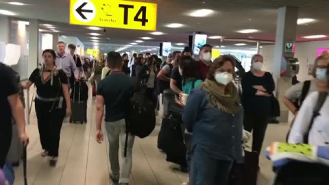 Colapso en el aeropuerto de Ámsterdam