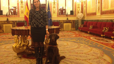 Clara Garrido, con Sunt en el Congreso.