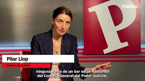 Pilar Llop, sobre la renovación del CGPJ