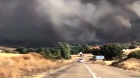 Un incendio intencionado sacude de nuevo a los vecinos de Losacio, en Zamora