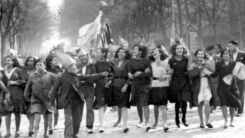 Imagen tomada en Madrid el 14 de abril de 1931, hace ahora 85 años