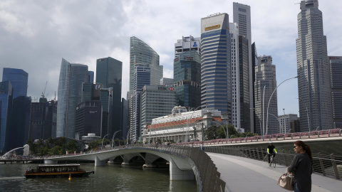 Vista del distrito financiero de Singapur. REUTERS/Edgar Su