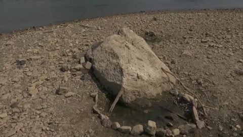 Las "piedras del hambre" advierten de los peligros de la sequía en Alemania