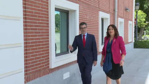 Félix Bolaños y Laura Vilagrà se reúnen para reactivar la relación del Gobierno y la Generalitat