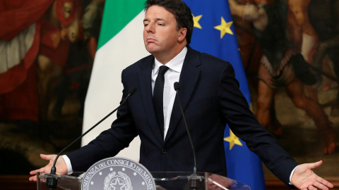 El primer ministro italiano, Matteo Renzi, en una rueda de prensa en Roma. REUTERS/Stefano Rellandini