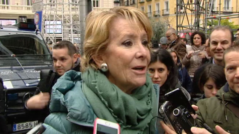 Esperanza Aguirre, portavoz del Partido Popular en el Ayuntamiento de Madrid.