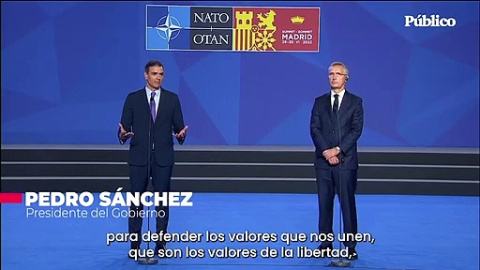 Sánchez defiende el "respeto a los derechos humanos" y la unidad de la OTAN en la cumbre de Madrid