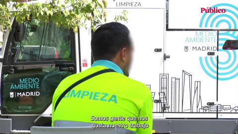 Trabajadores de limpieza de Madrid: "Con estas temperaturas es insoportable barrer en muchas zonas"