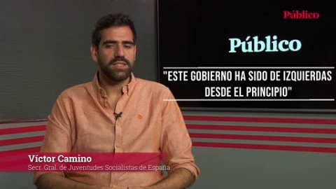 Víctor Camino (Juventudes Socialistas): "Este Gobierno ha sido de izquierdas desde el principio"