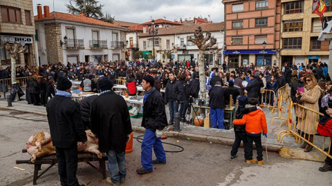 Imagen en la que tienen lugar una matanza en un pueblo español. / PACMA