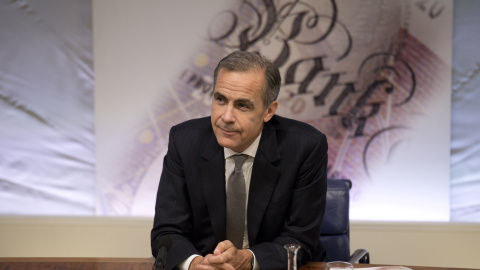 El gobernador del Banco de Inglaterra (BoE, en sus siglas en inglés), Mark Carney, en la presentación del Informe de Estabilidad Financiera de la entidad. REUTERS/Justin Tallis