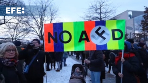 Protesta en Berlín contra el partido ultraderechista Alternativa para Alemania